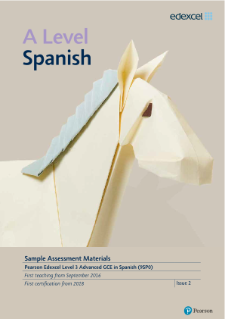Sample assessment materials - A level (Spanish)